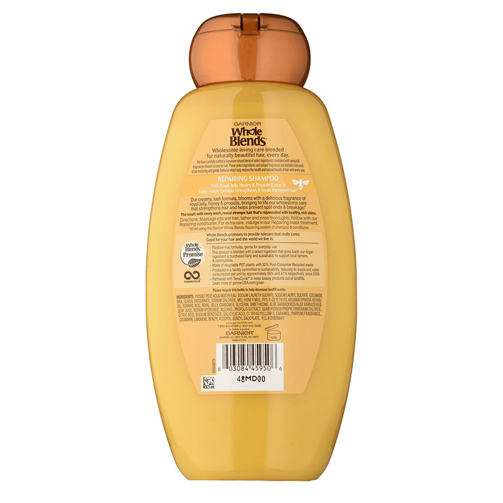 Garnier Whole Blends Repairing Shampoo, Honey Treasures Extracts 22 oz (Pack of 2)