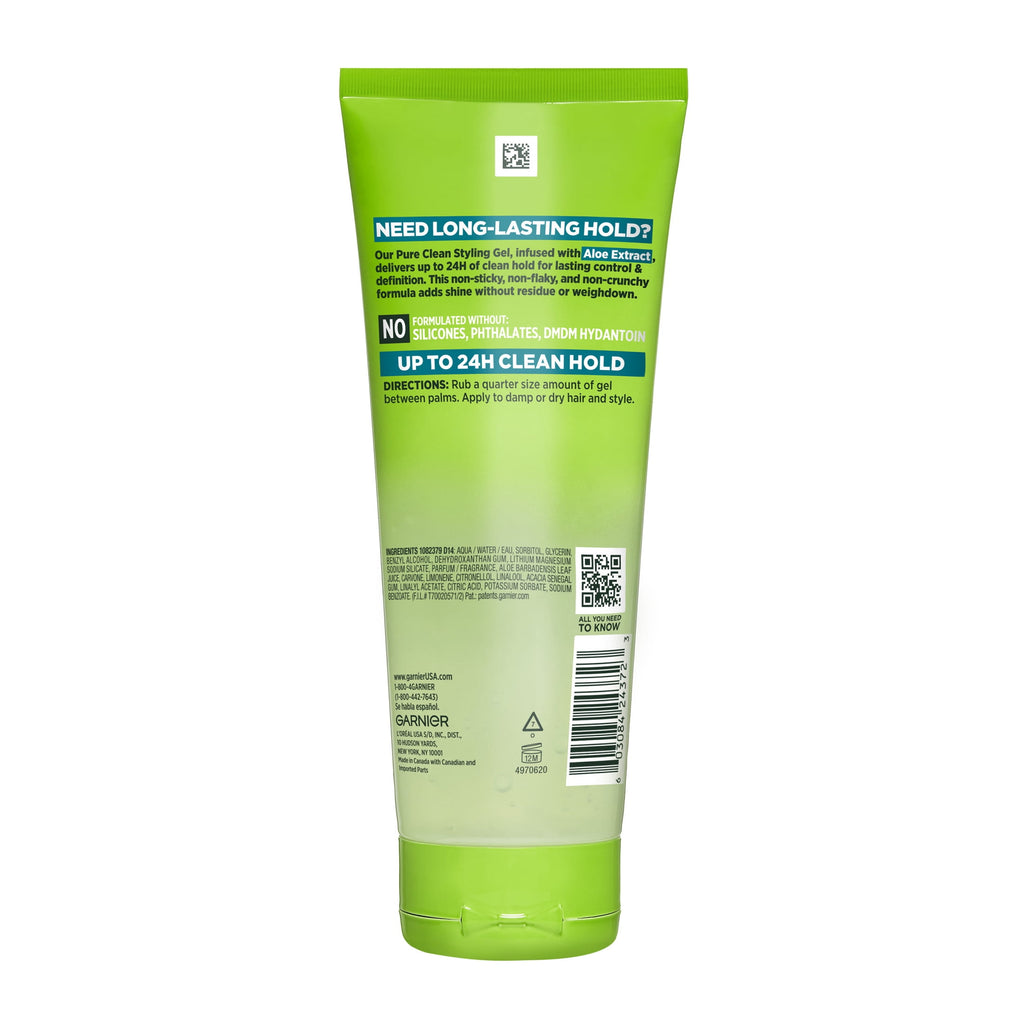 (6 pack) Garnier Fructis Style Pure Clean Styling Hair Gel, 6.8 fl. oz.