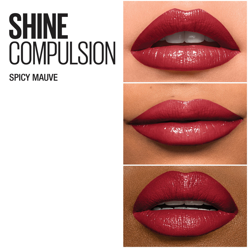 Maybelline Color Sensational Shine Compulsion Lipstick Makeup, Spicy Mauve