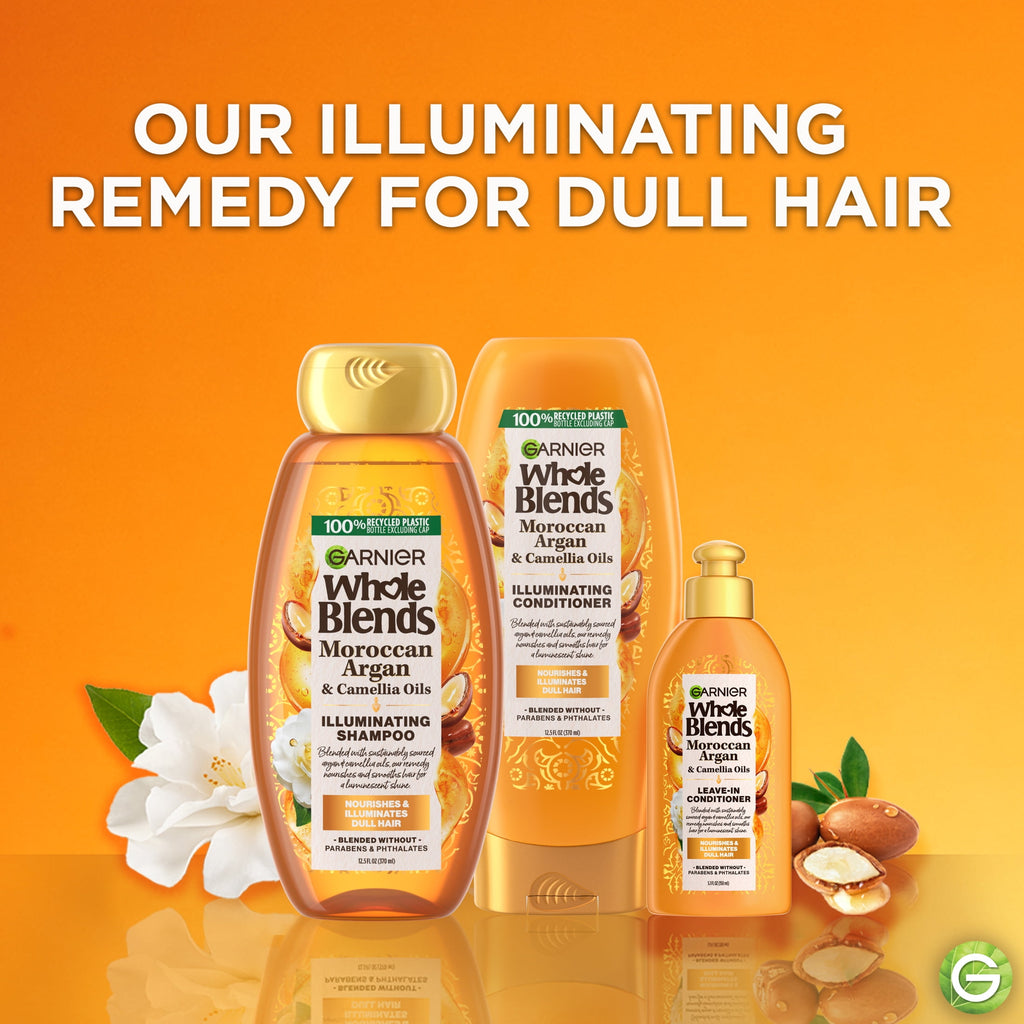 Garnier Whole Blends Shampoo with Moroccan Argan & Camellia Oils Extracts 12.5 FL OZ