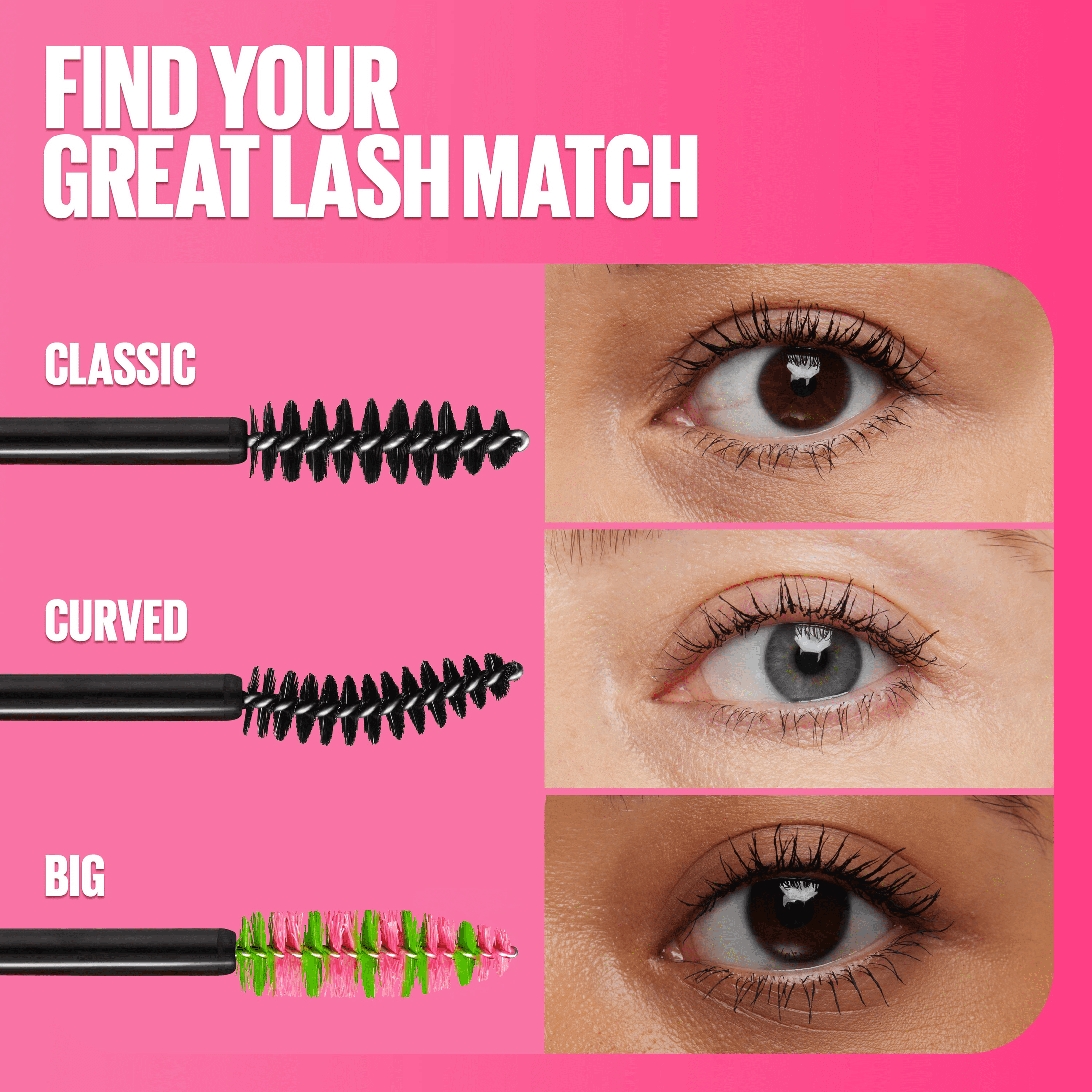 Maybelline Great Lash BIG Washable Mascara, Blackest Black