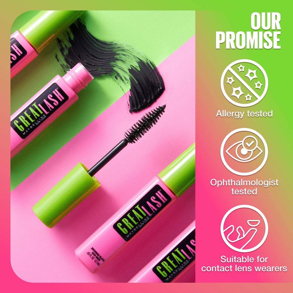 Maybelline Great Lash BIG Washable Mascara, Very Black
