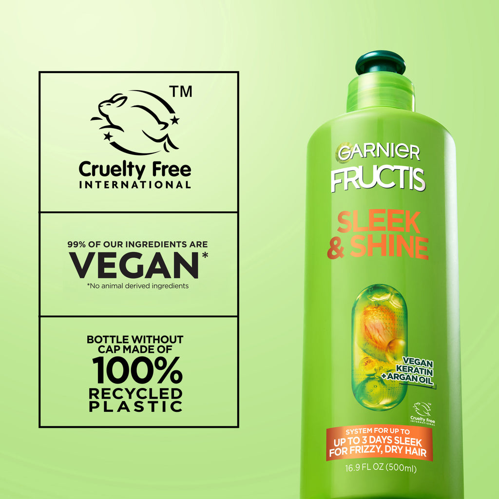 (2 pack) Garnier Fructis Sleek Leave-In Hair Conditioner XL, 16.9 fl oz