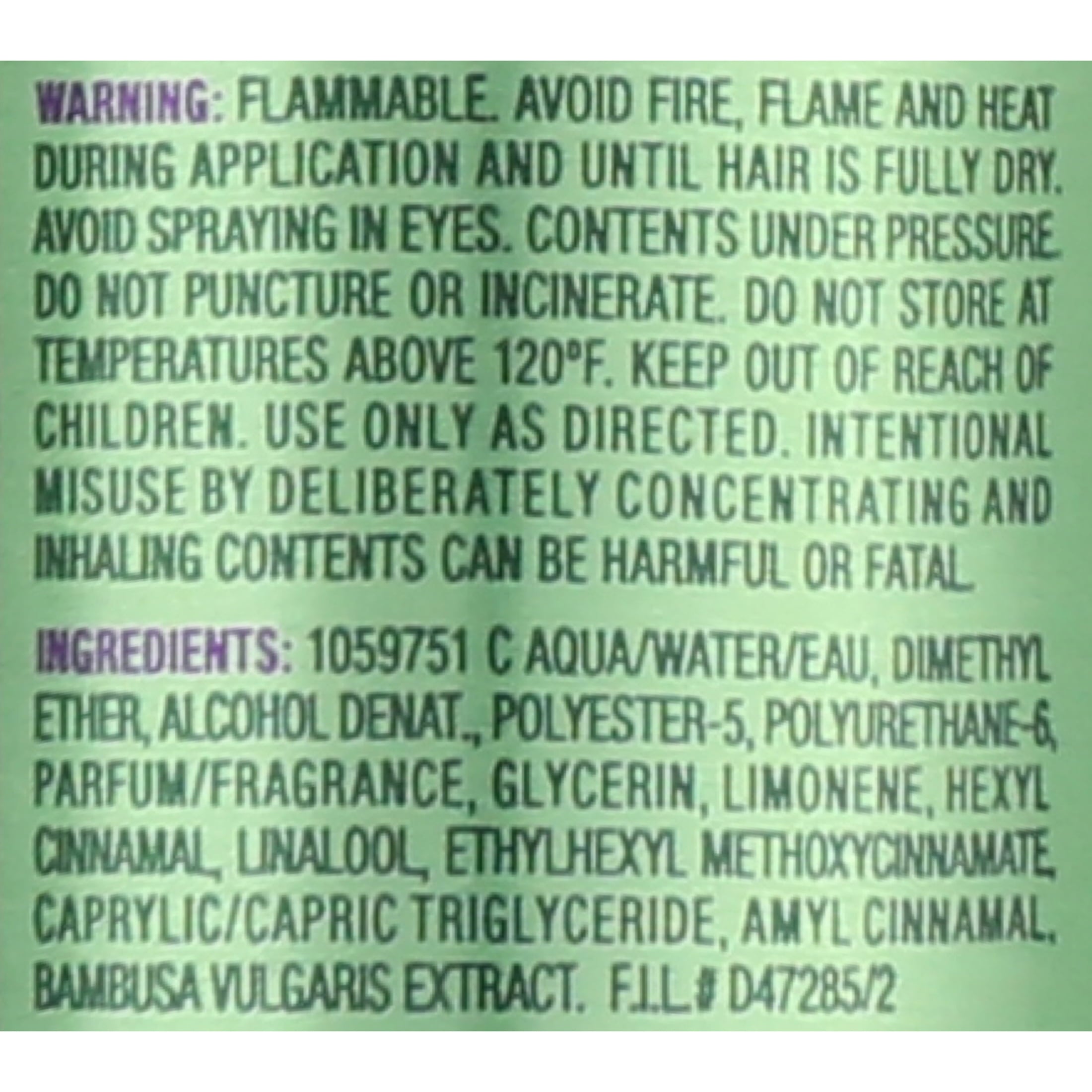 Garnier Fructis Style Full Control Hairspray, Ultra Strong Hold, 8.25 fl oz