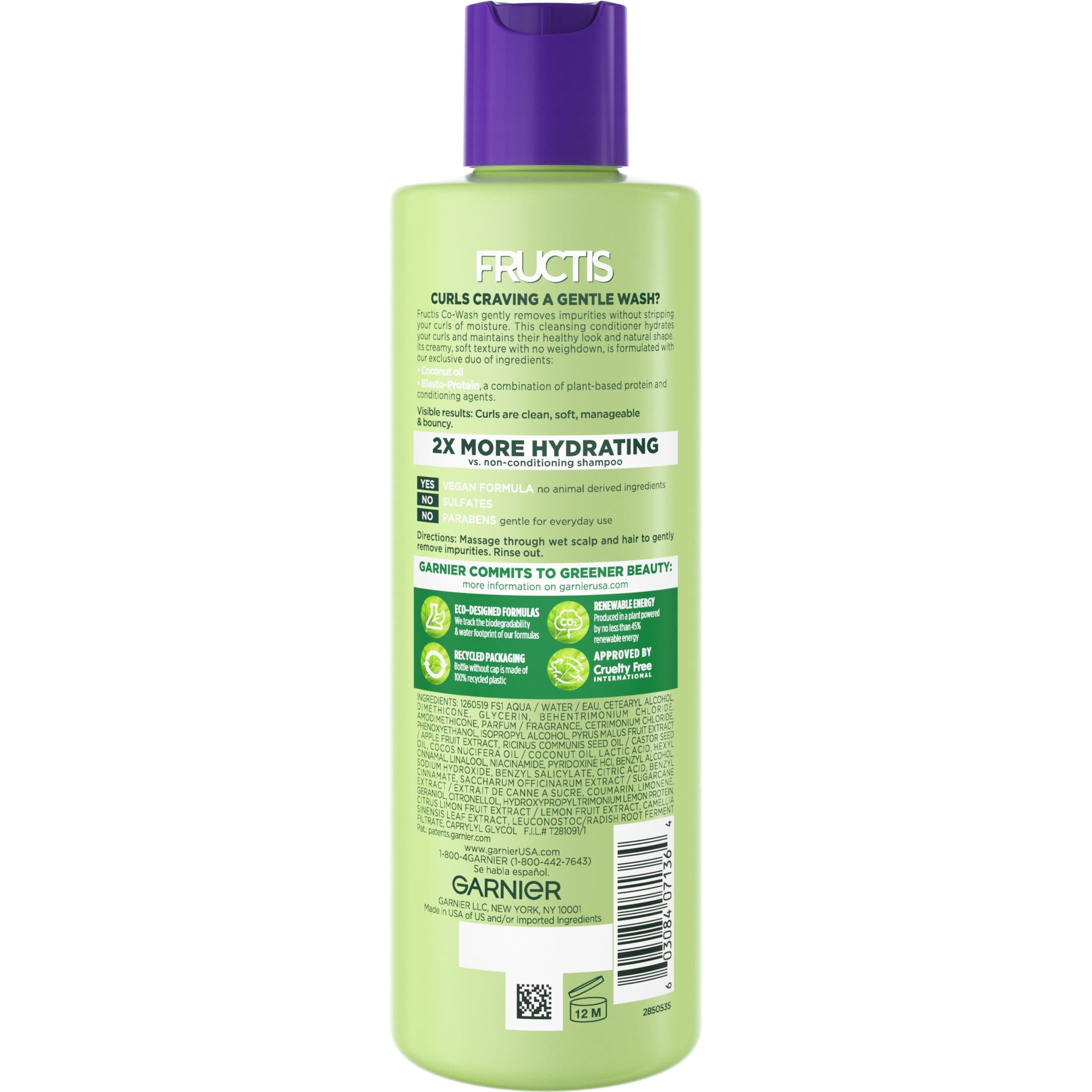 Garnier Fructis Sulfate Free Conditioner with Coconut Oil, 12.1 fl oz